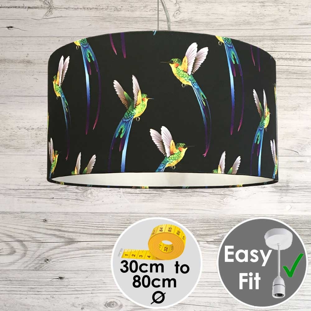 Hummingbirds Printed Lampshade